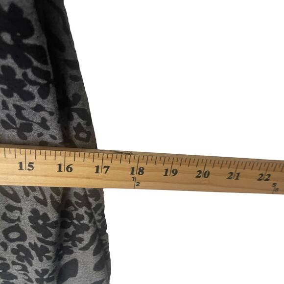 Jones New York Large Black Animal Print Vampire Goth Night Gown Maxi Slip Dress - Picture 9 of 10